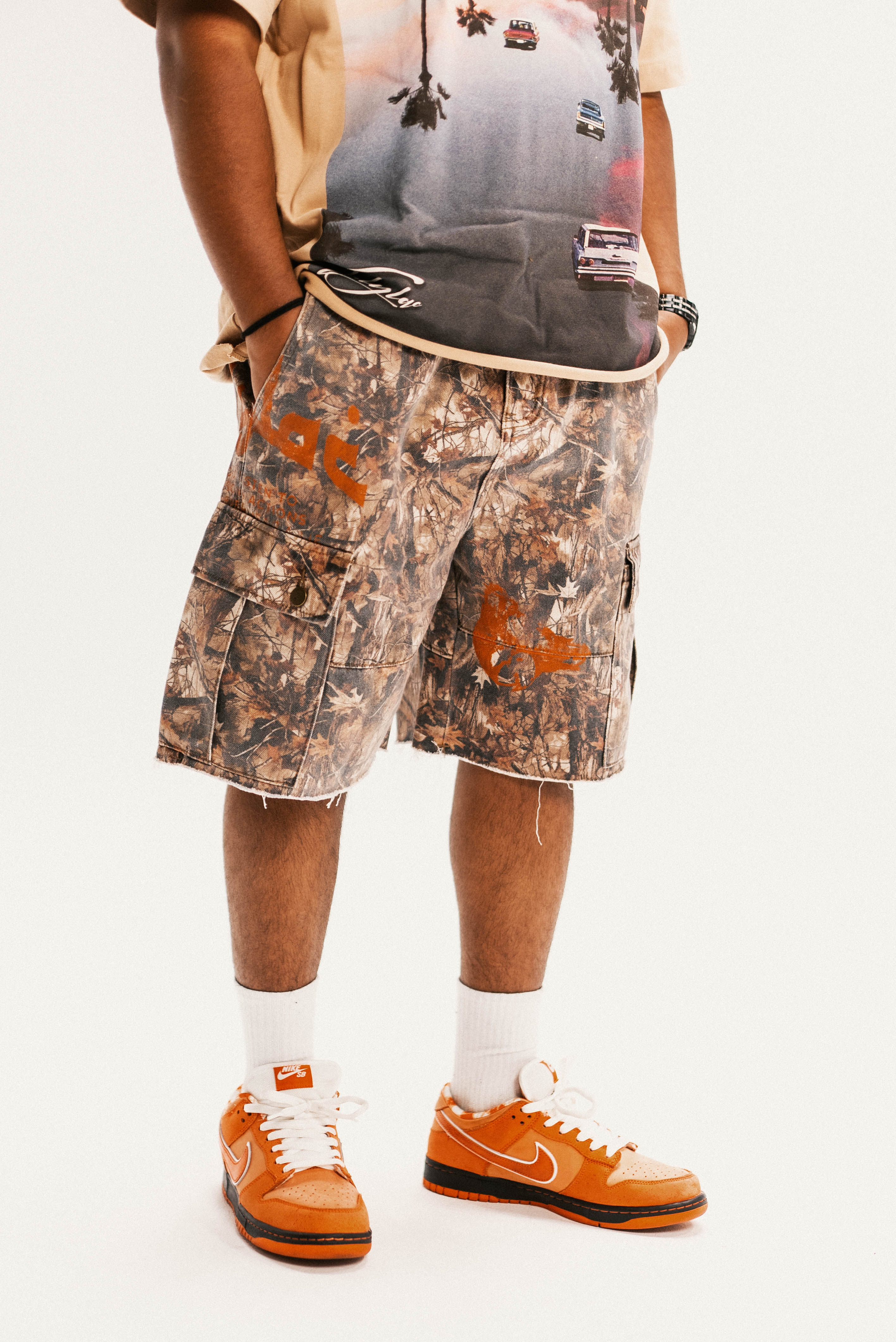 No Lie Camo Cargo Shorts