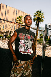 COMMANDMENTS SLEEVELESS SHIRT-BLACK